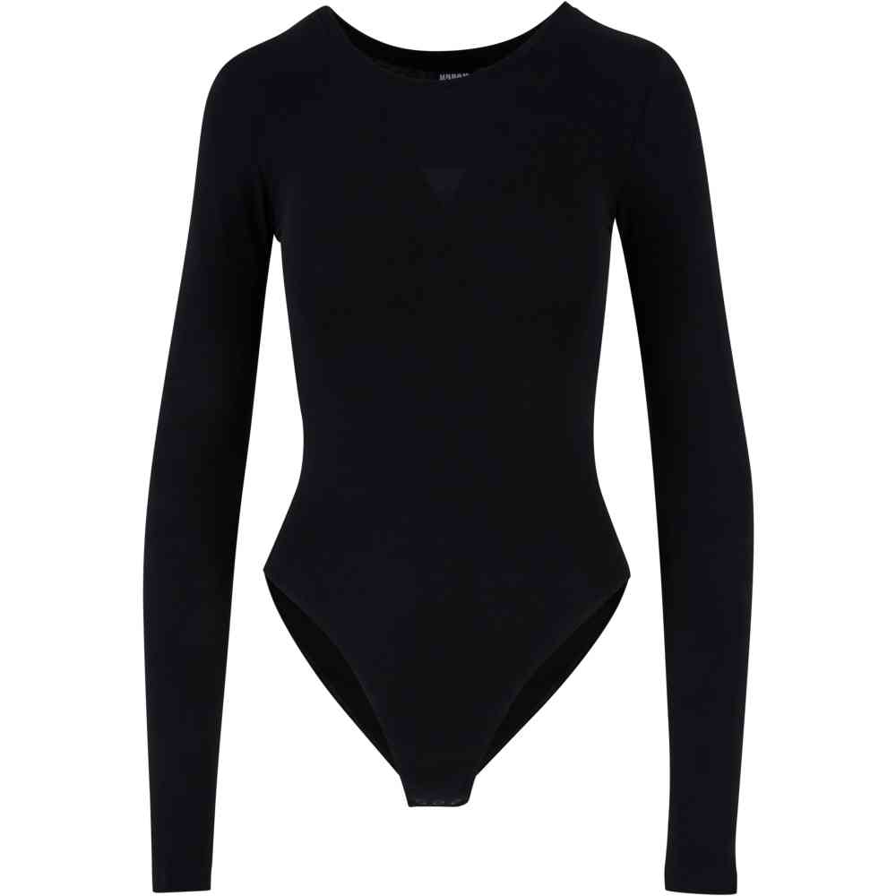 Urban Classics - Stretch Jersey Longsleeve Bodysuit - Noir